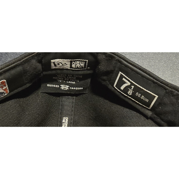 New Era 59FIFTY Utah Jazz NBA Fitted Hat 7 1/8 Black/Red – VG Condition - Picture 2 of 4